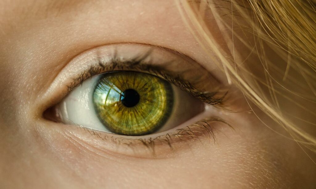 Auge Nahaufnahme Makrobild Was hilft gegen Keratokonus